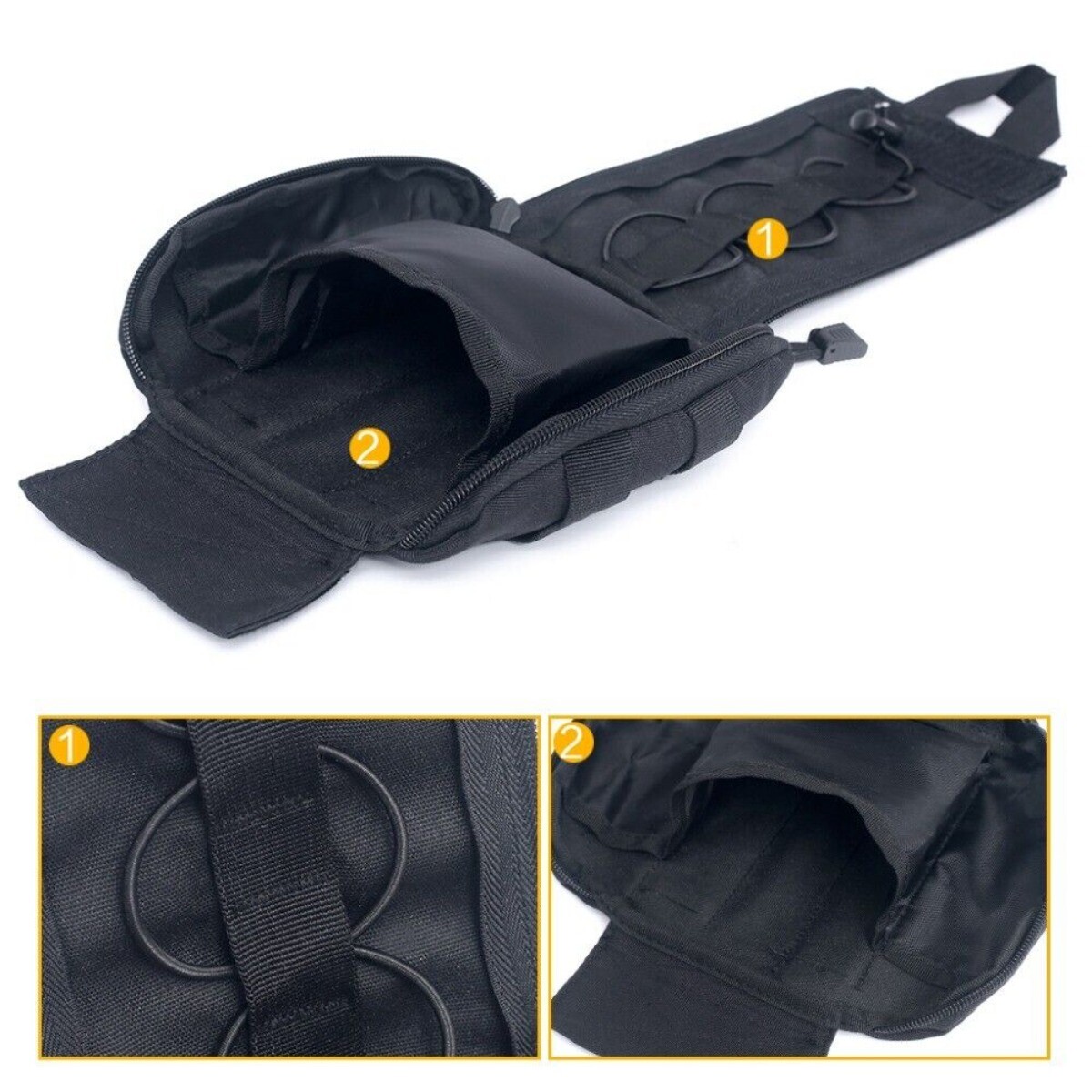 Tactical MOLLE Rip Away EMT First Aid IFAK Pouch Medical Empty Bag (Bag Only)