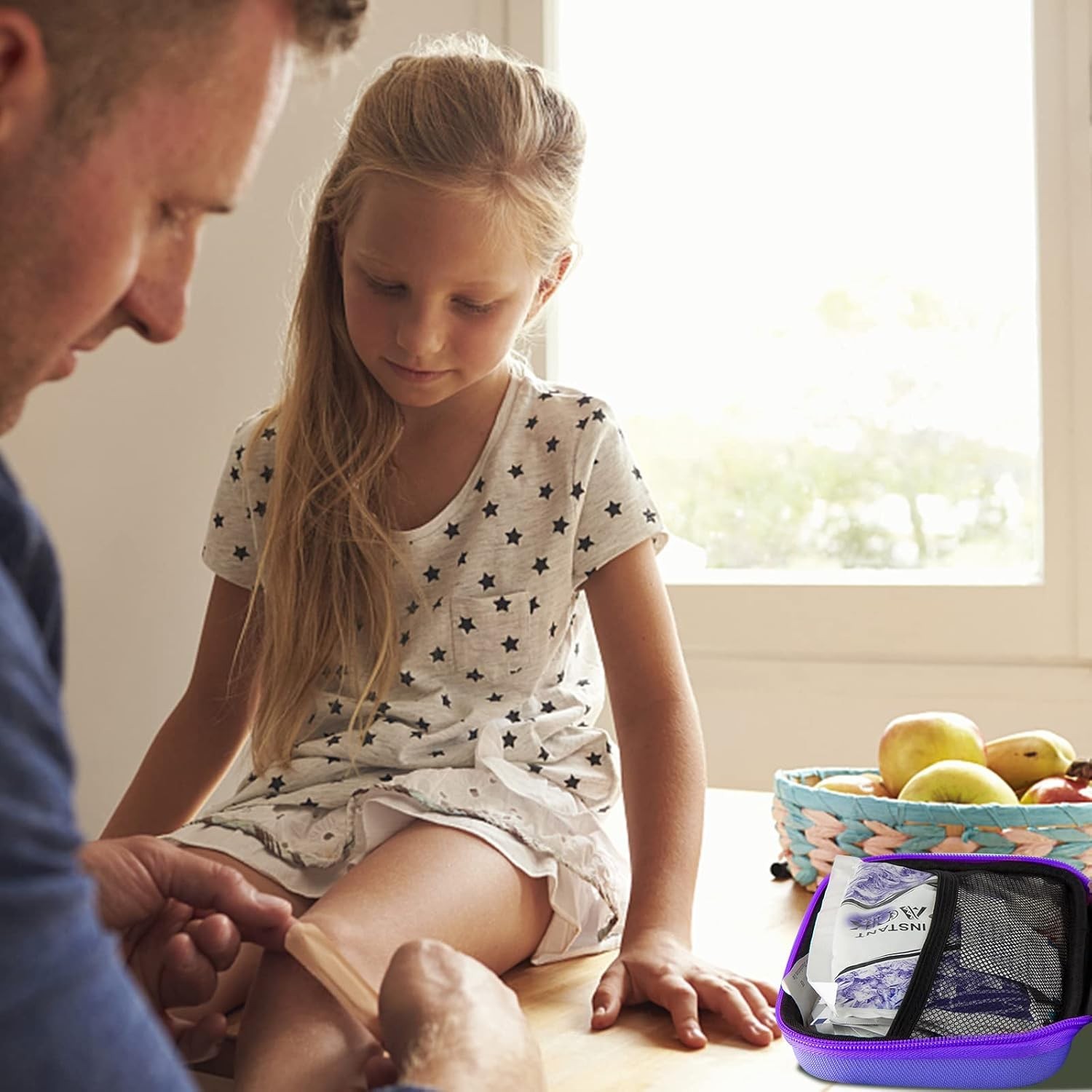 273 Durable Emergency Supplies in a Compact Purple First Aid Kit for Easy Access