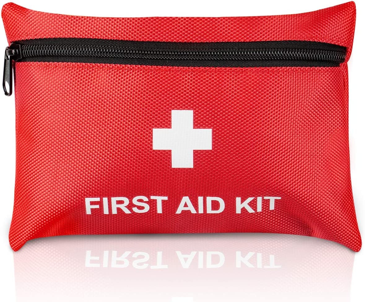 TENQUAN Mini First Aid Kit 100 Pieces Set Portable Small Bag for Backpack Campi