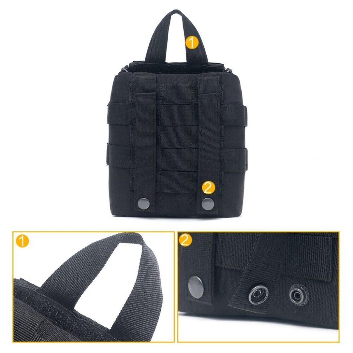 Tactical MOLLE Rip Away EMT First Aid IFAK Pouch Medical Empty Bag (Bag Only)