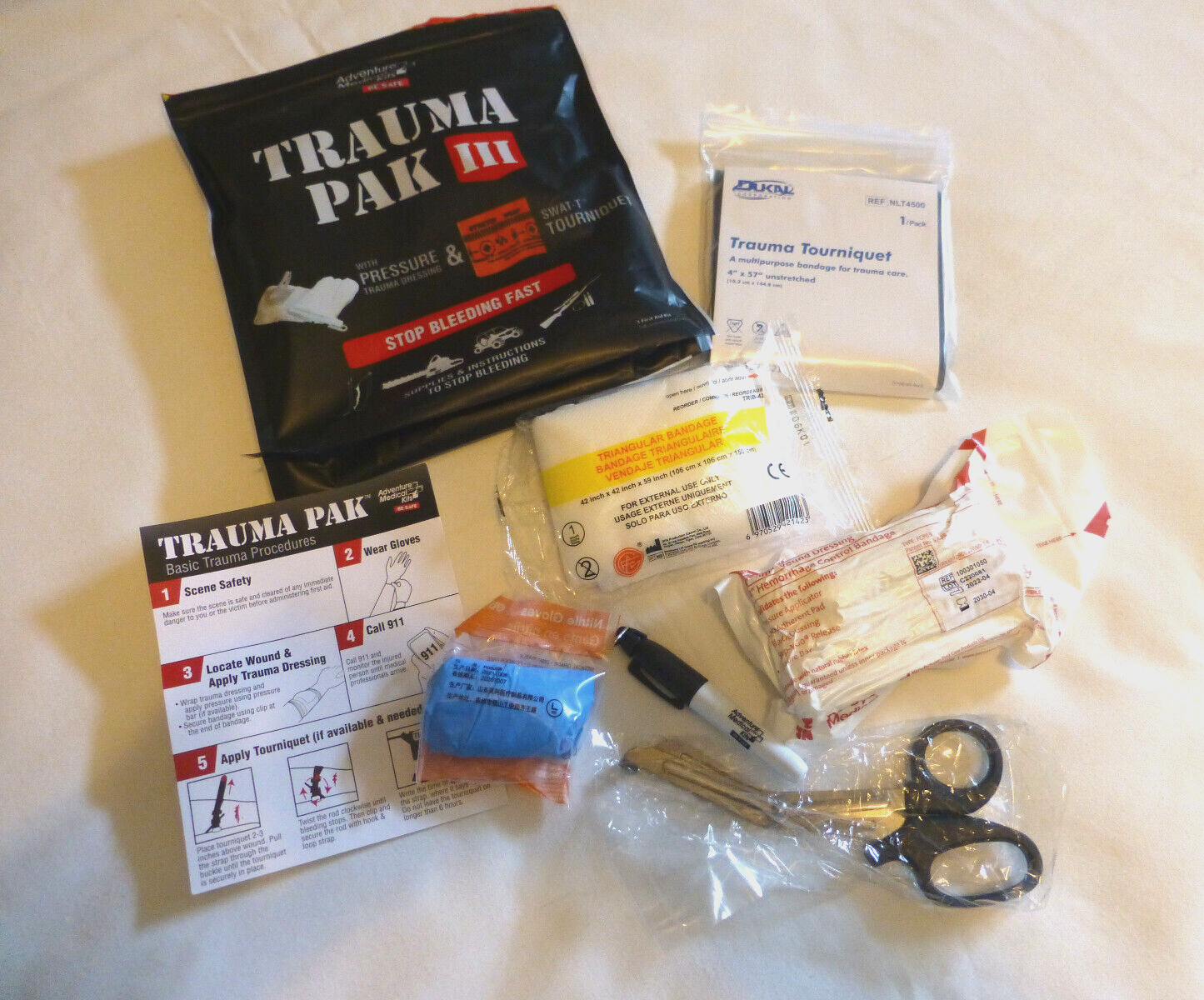 Trauma Pak III Pak 3 Medical Kit 2064-1298