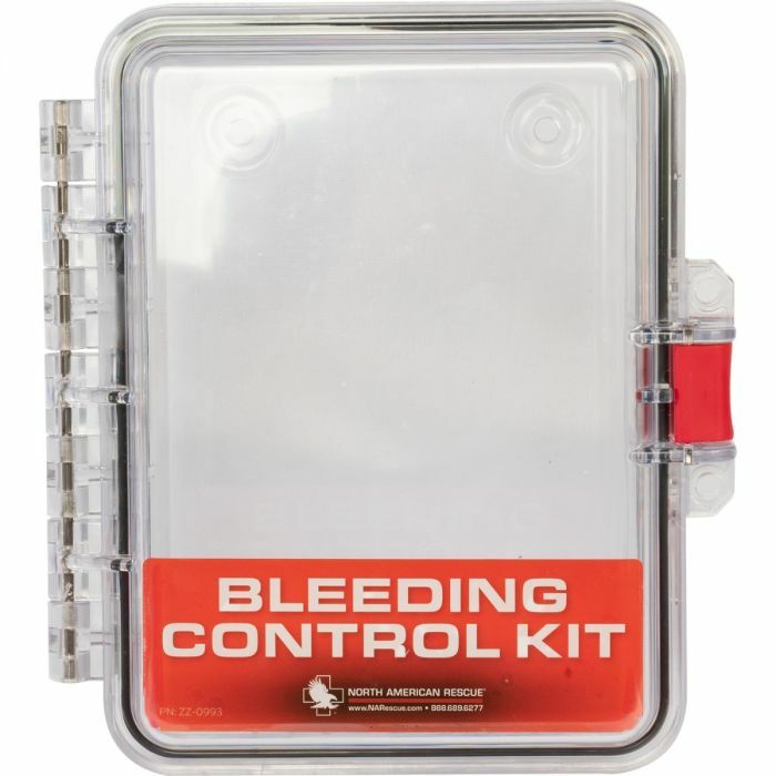 Individual Public Access Bleeding Control Station Red Nylon or Clear Vacuum Seal
