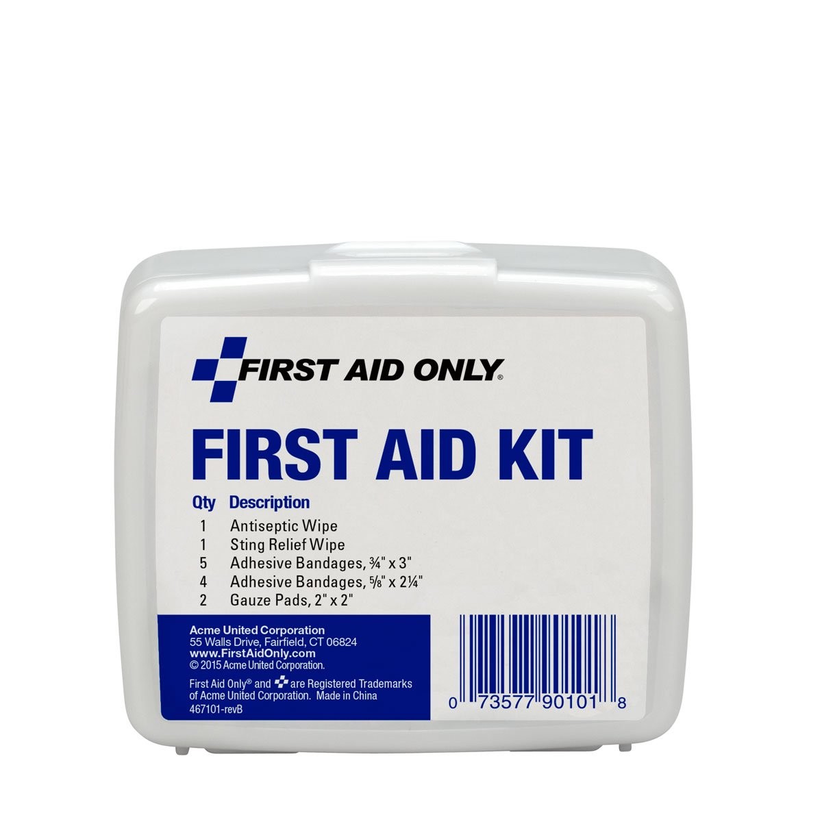 First Aid Only PhysiciansCare On-The-Go Emergency 13 Piece Set, White