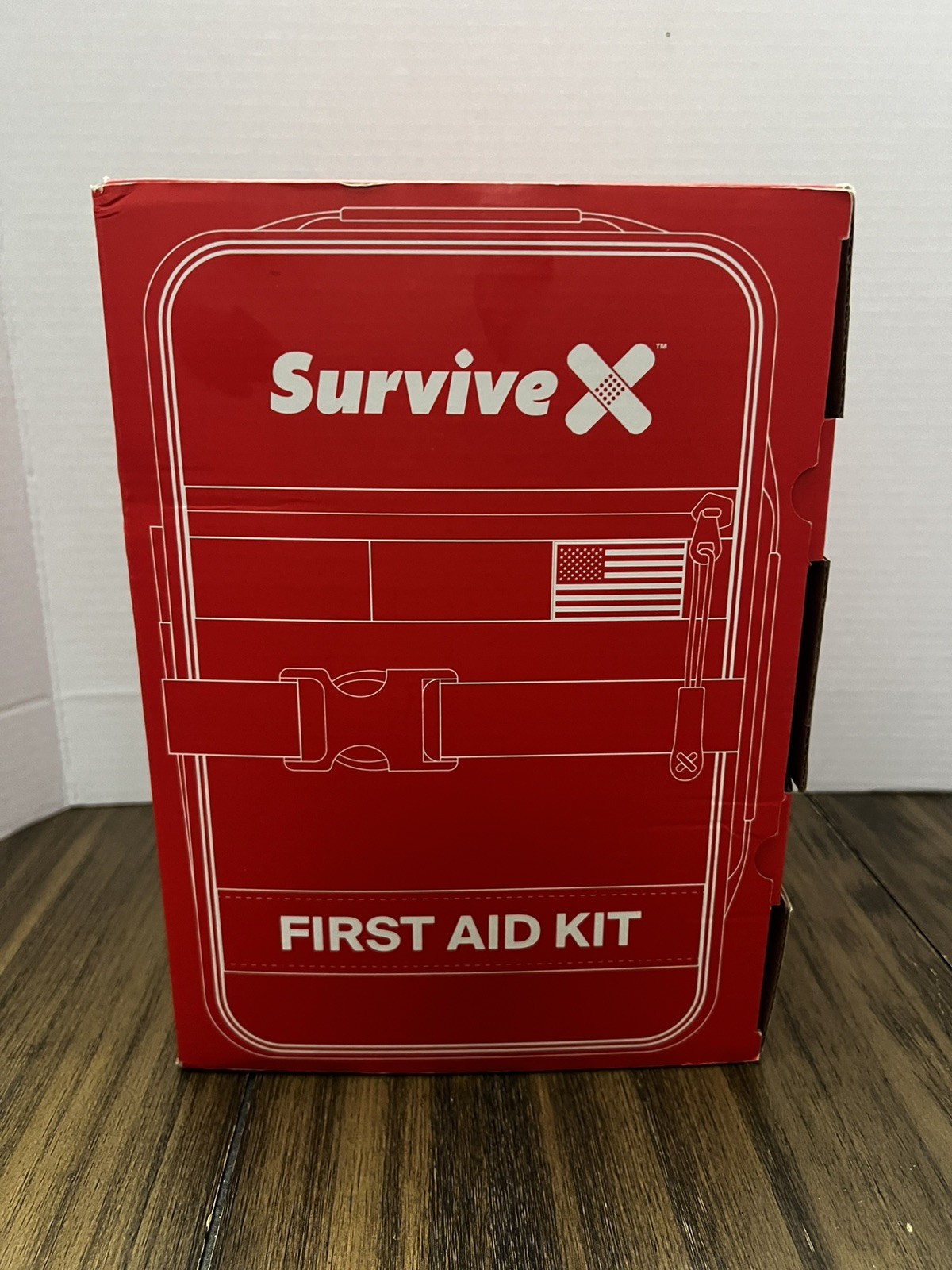 Survive X Large First Aid Kit Color Coded for Car Travel Home Camping Backpack
