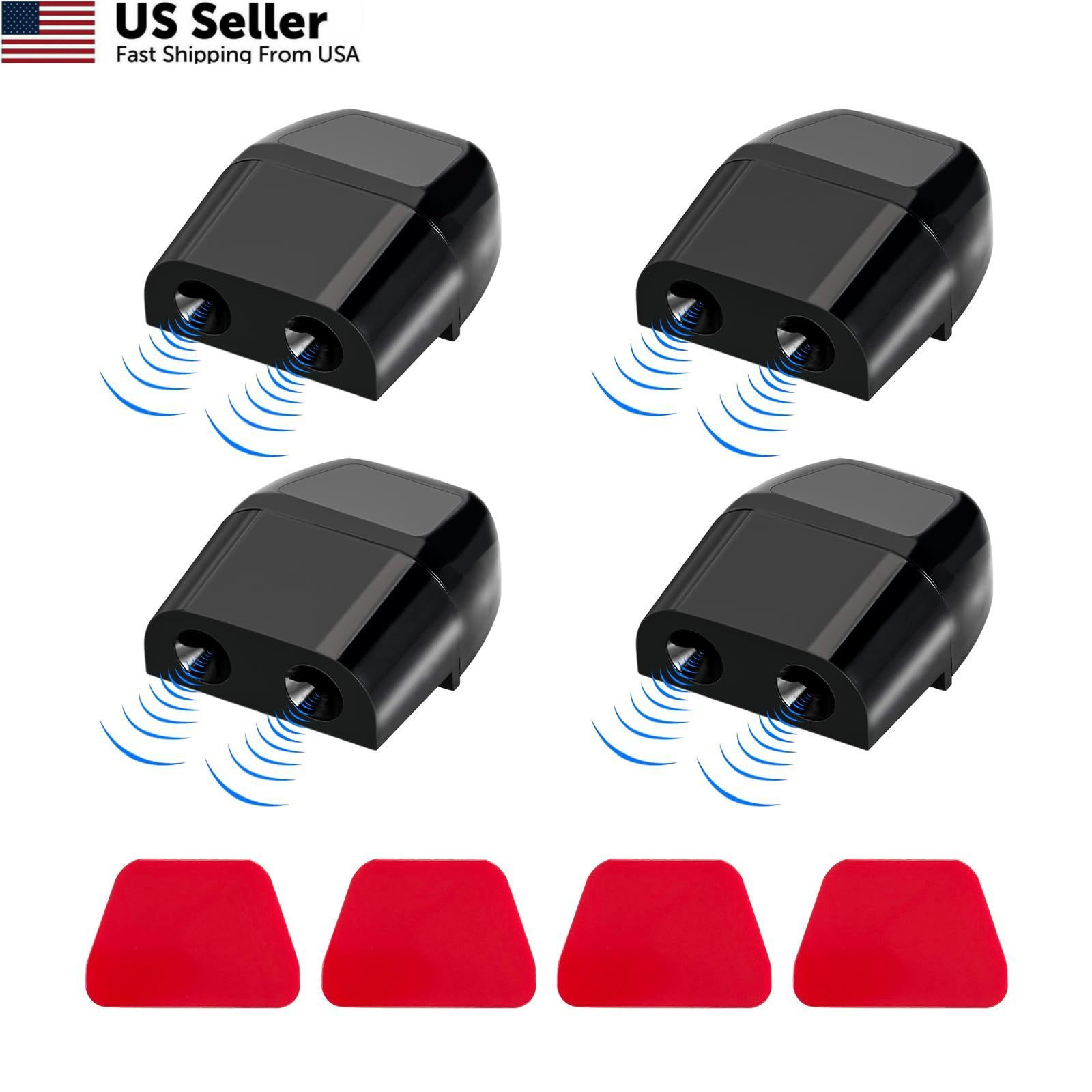 Suvnie 4 PCS Deer Whistles for Cars, Avoid 2.0 × 1.6 × 0.9 inches, 4