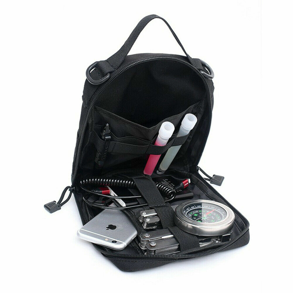 Tactical Molle Admin Pouch Military Medical EMT Organizer IFAK Tool Holder Bag