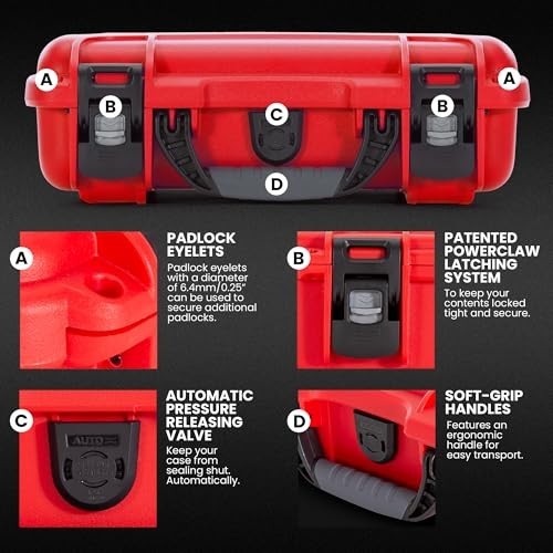 Waterproof First Aid Box – Durable Medical Organizer Case, IP67 Dustproof & Impa
