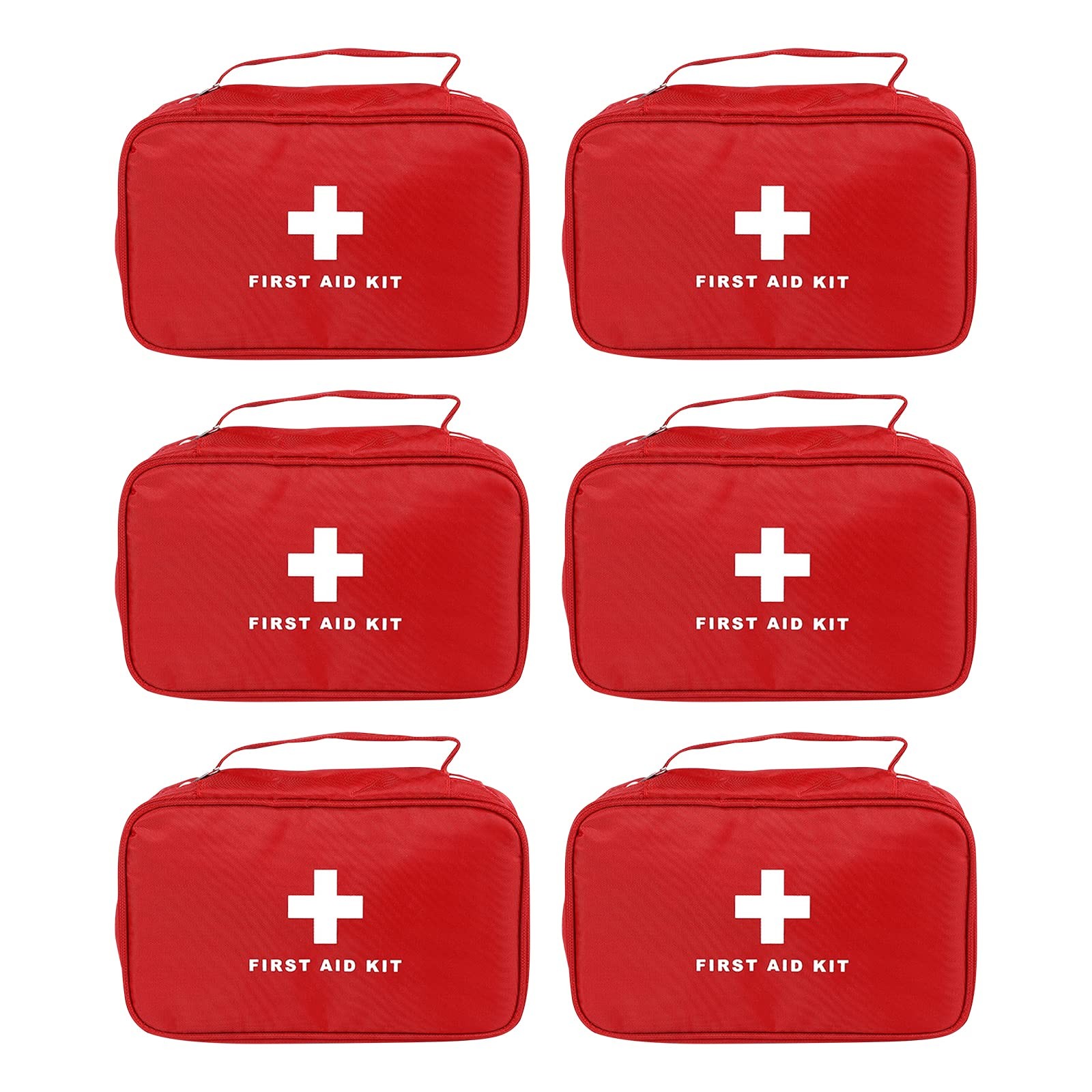 6pcs First Aid Bag Empty, Waterproof Durable First Aid Kit Bag Empty with Zip…