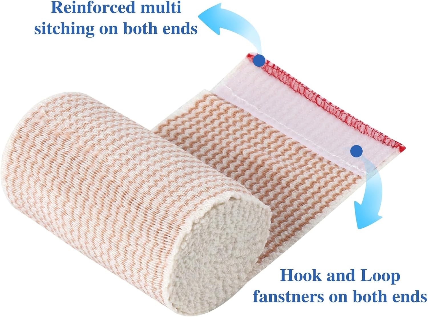 6 Pack Premium Elastic Bandage Wrap, Compression Wrap for Legs,…