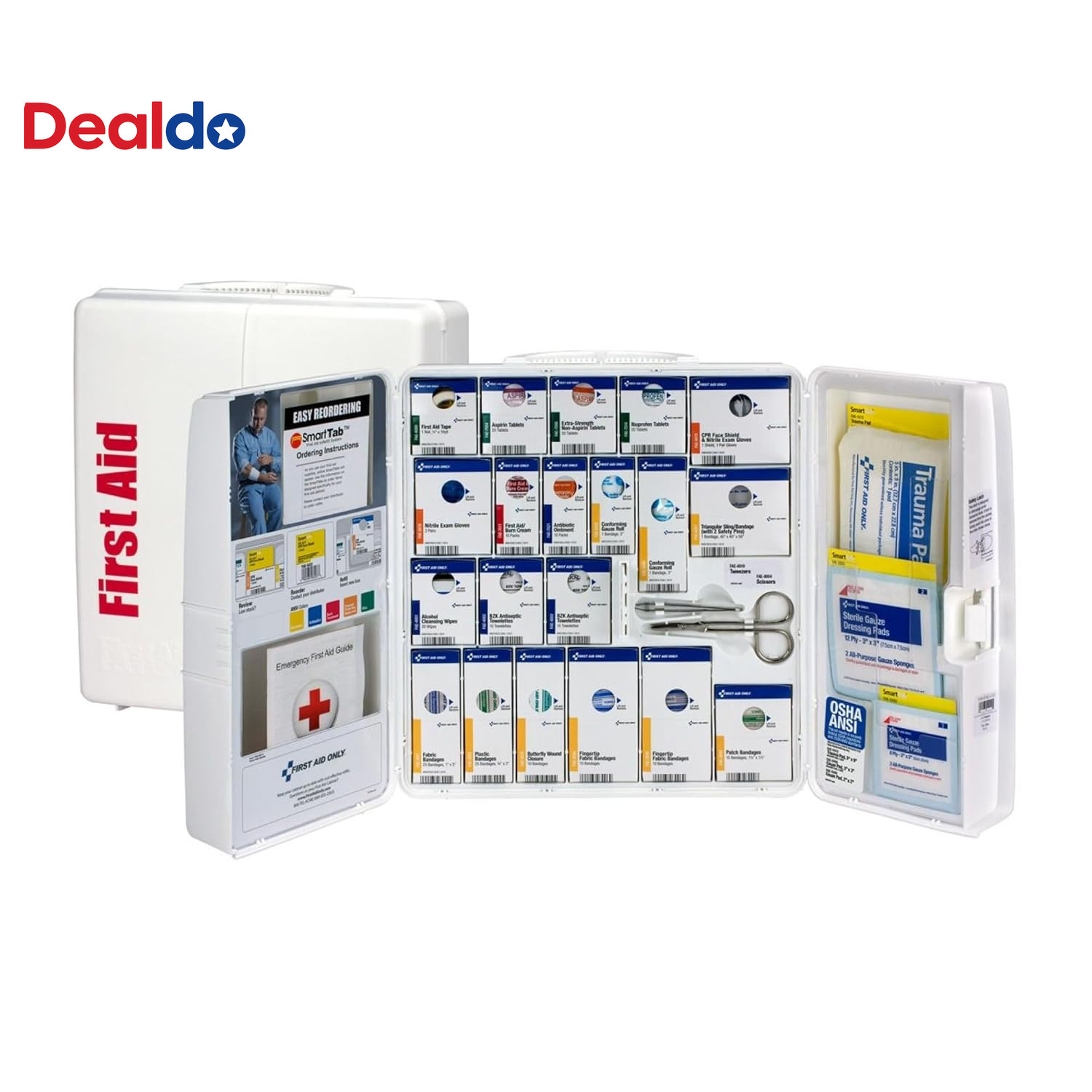 1000-FAE-0103 Smartcompliance 50-Person OSHA Compliant First Aid Kit for Busines
