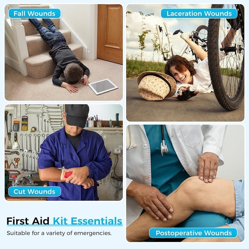 Emergency Wound Closure Kit Stitchless First Aid Healing Essential Travel New