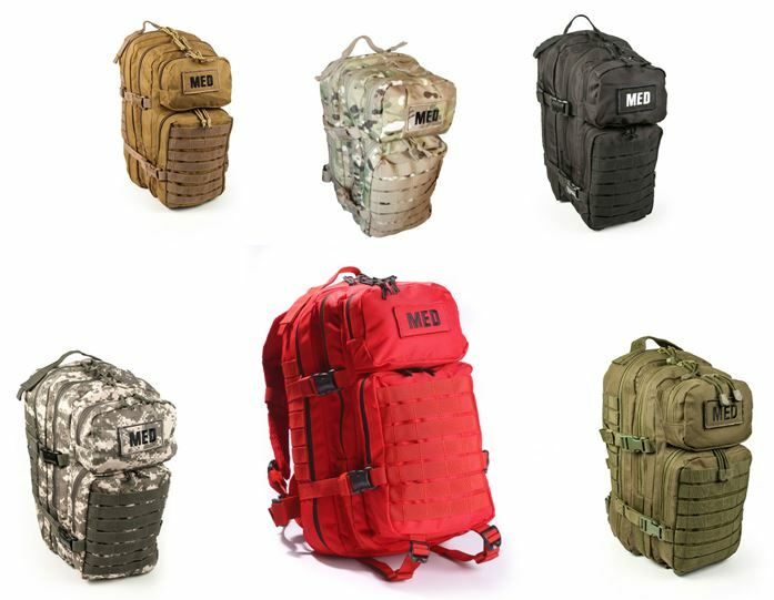 NEW Elite First Aid Tactical Medical EMS Trauma MOLLE Backpack Bag SWAT BLACK