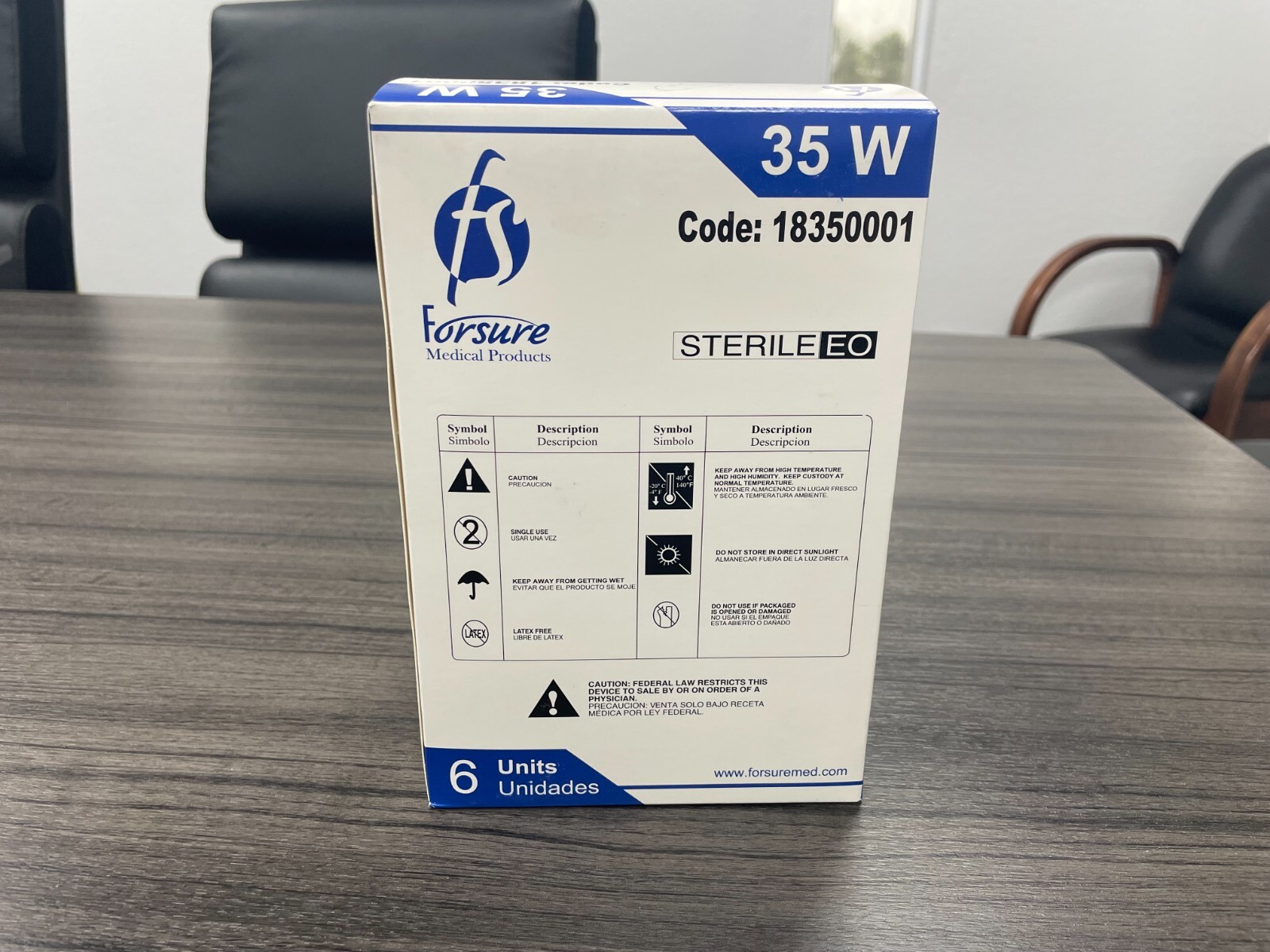 Skin Stapler, 6/CS, 35 Wide, Sterile, Stainless Steel Preloaded -18350001 