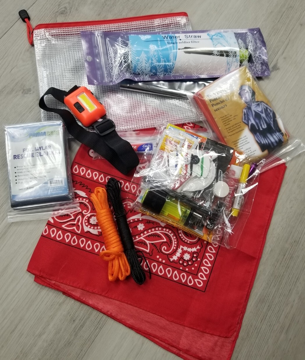 Grab And Go Travel Emergency Pouch The Self Rescue Kit.