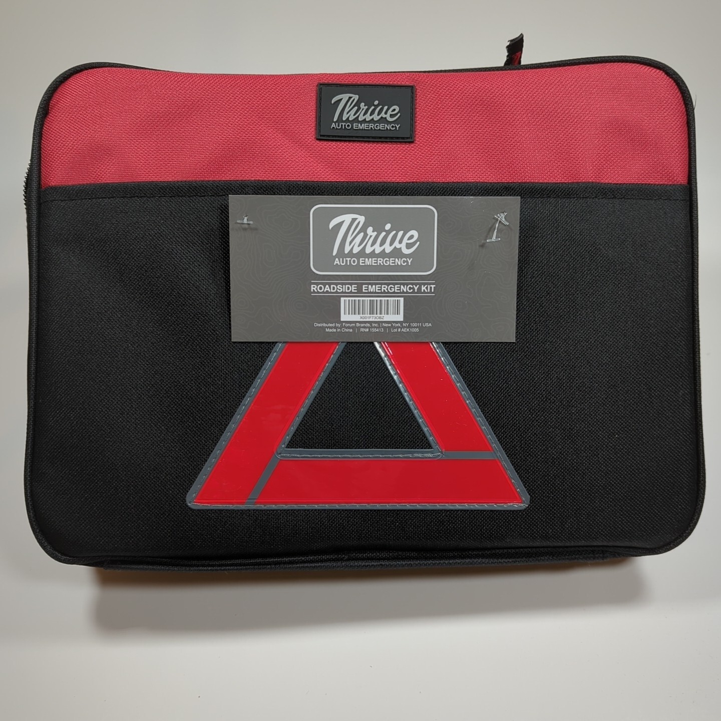 Thrive Emergency Car Kit 104 Pieces Roadside Kit with Jumper Cables & First Aid