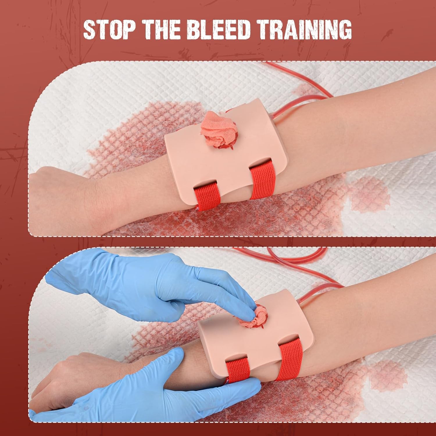 Wearable Bleeding Control Trauma Training Kit Stop the Bleeding Device