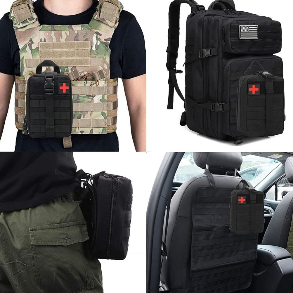 First Aid IFAK Pouch Molle Rip-Away Tactical Military Trauma Emergency Medic Bag