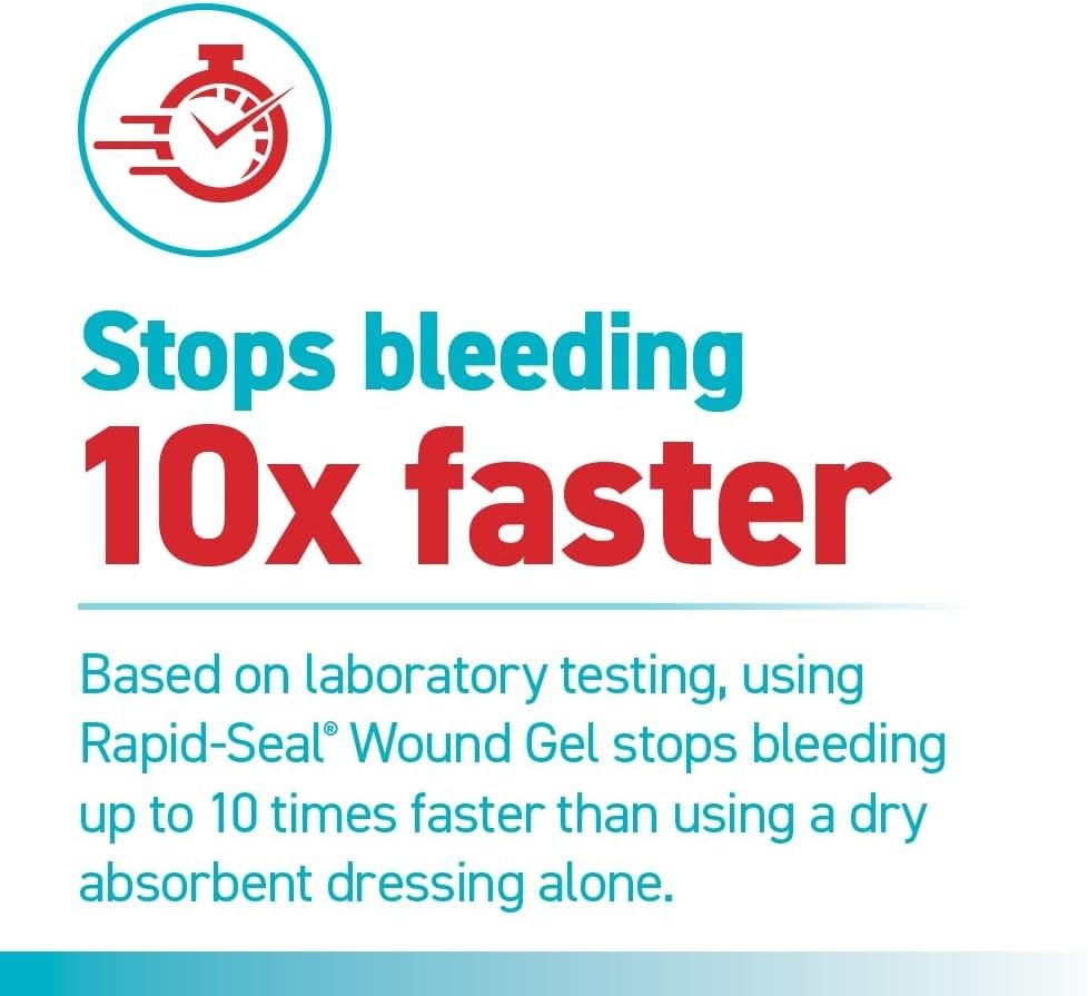 Rapid Seal 15pc Emergency Wound Care Kit – Antibacterial & Fast-Acting Gel