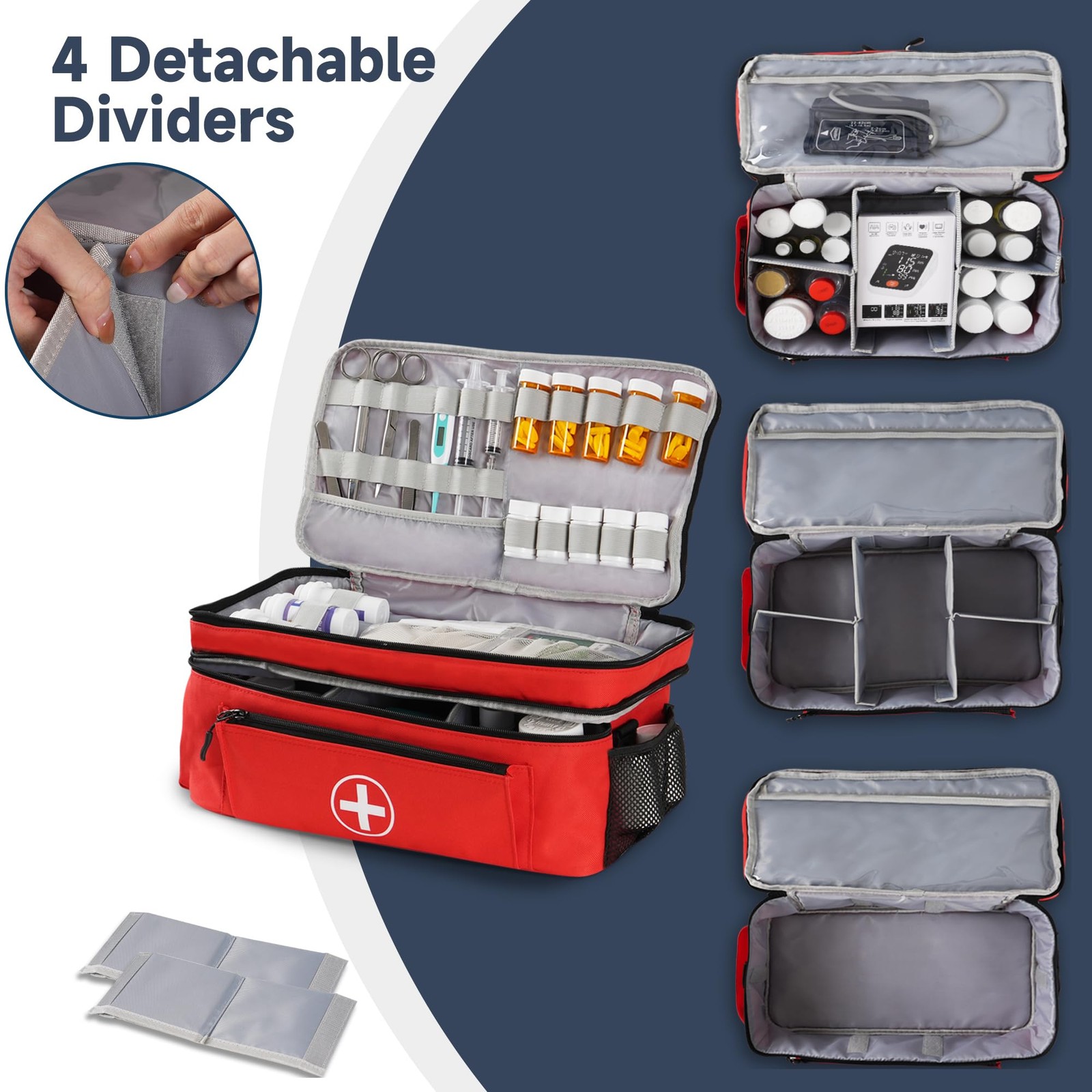 Medicine Organizer and Storage Bag Empty, Family First Aid , Bottle Organizer…