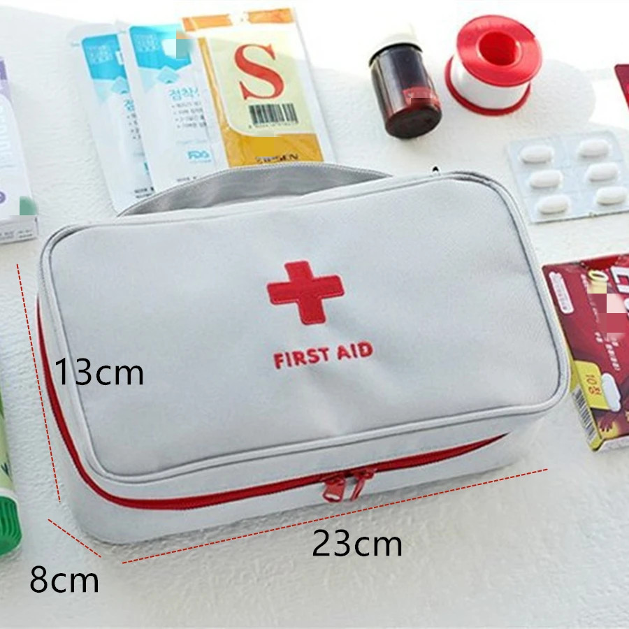 Health Medicine First Aid Kit Oxford Cloth Portable Travel Storage Emergency Kit