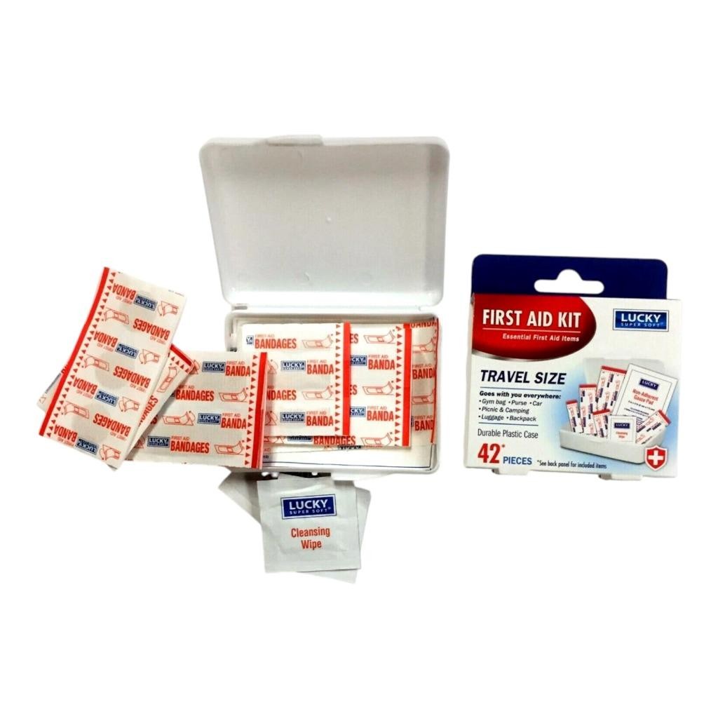 Travel First Aid Kit 42pc Compact Emergency Medical Set Bulk 2 6 12 Pack AU