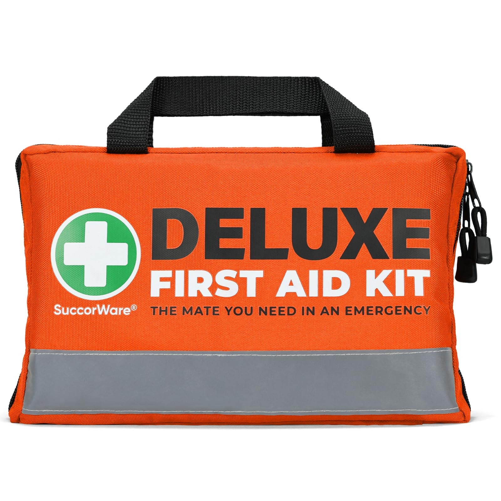 380 Pieces Deluxe First Aid Kit Compact Trauma Medical Kits with Assorted Ban…