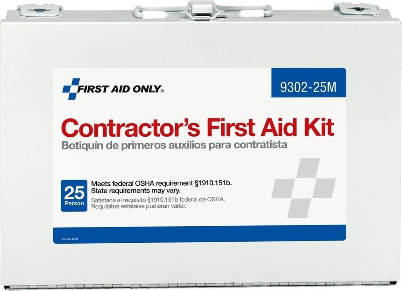 Portable 178-Piece First Aid Kit for 25 Persons: Easy Access and Organization
