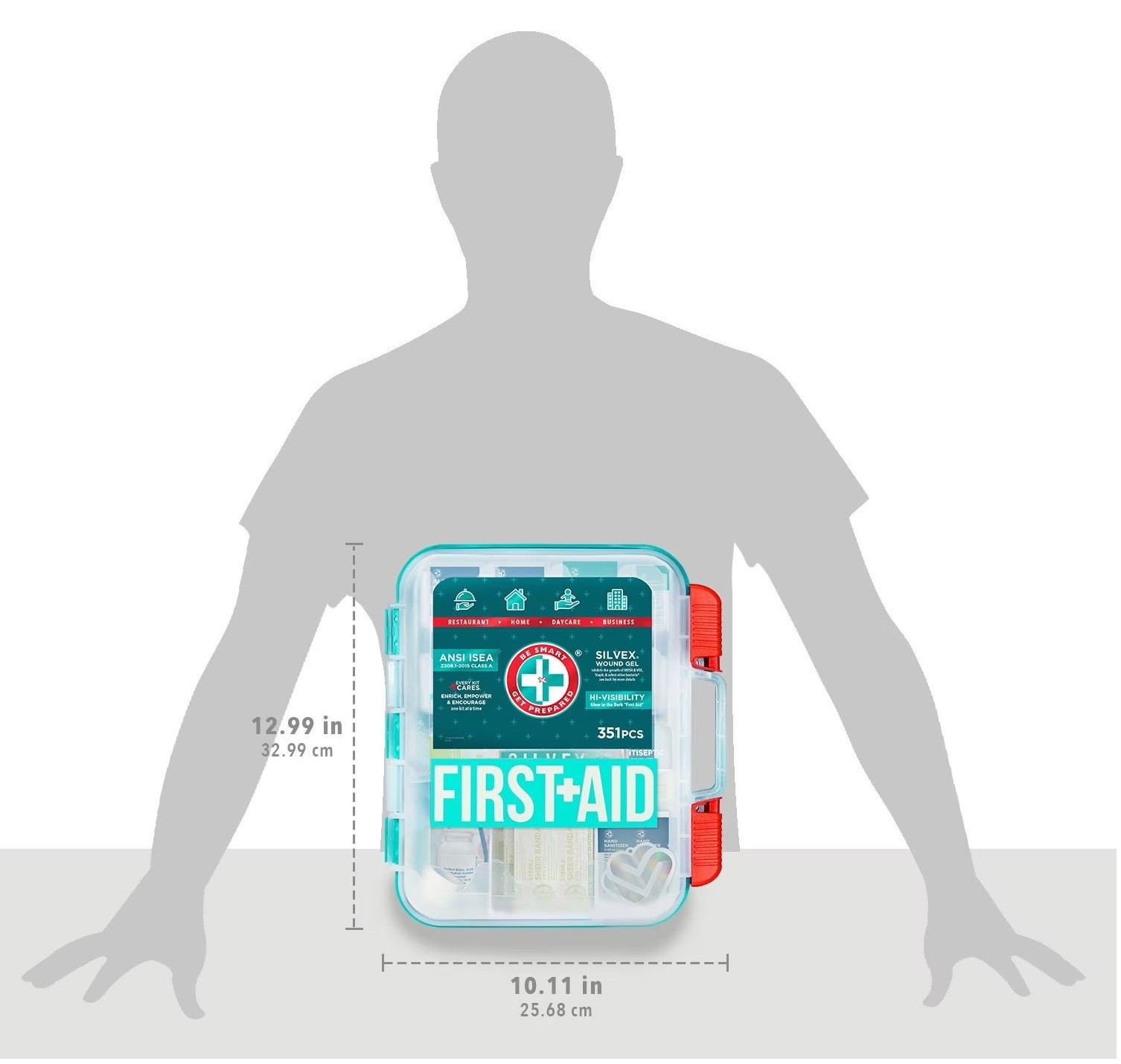 Emergency First Aid Kit 351 Pcs Workplace OSHA ANSI | Brand New – GLOW LABEL