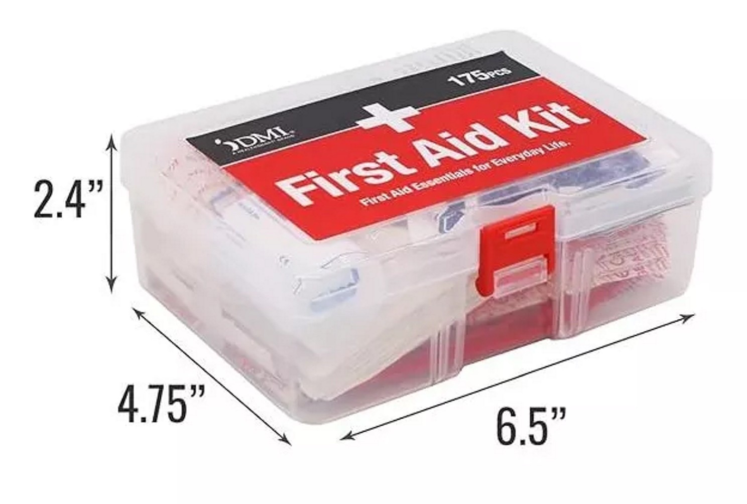 DMI 175-Piece First Aid Kit: Minor Injuries, Cuts & Scrapes, w/Box Home & Auto