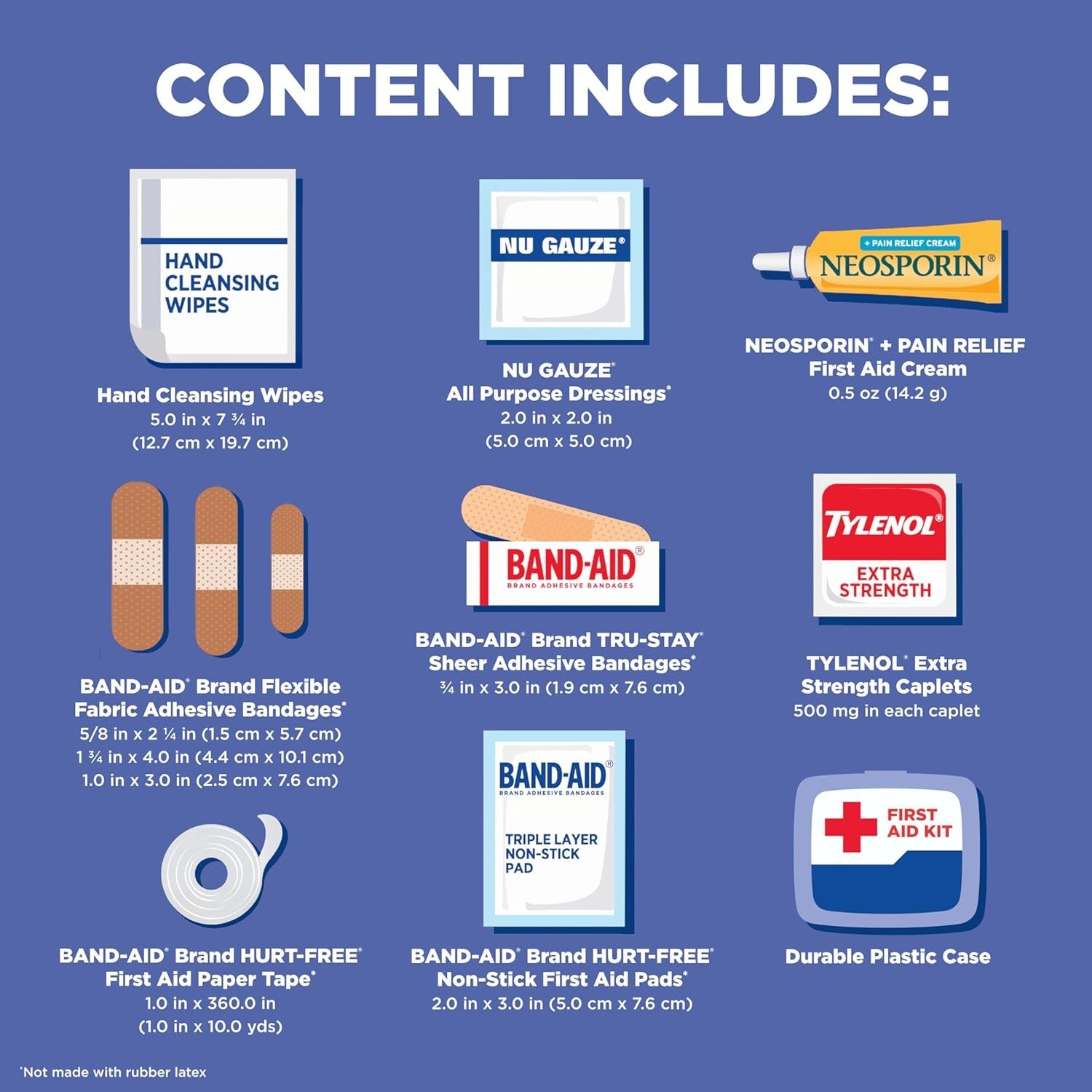 Essential 80-Piece First Aid Kit by BAND-AID – Convenient for Homes & Road Trips