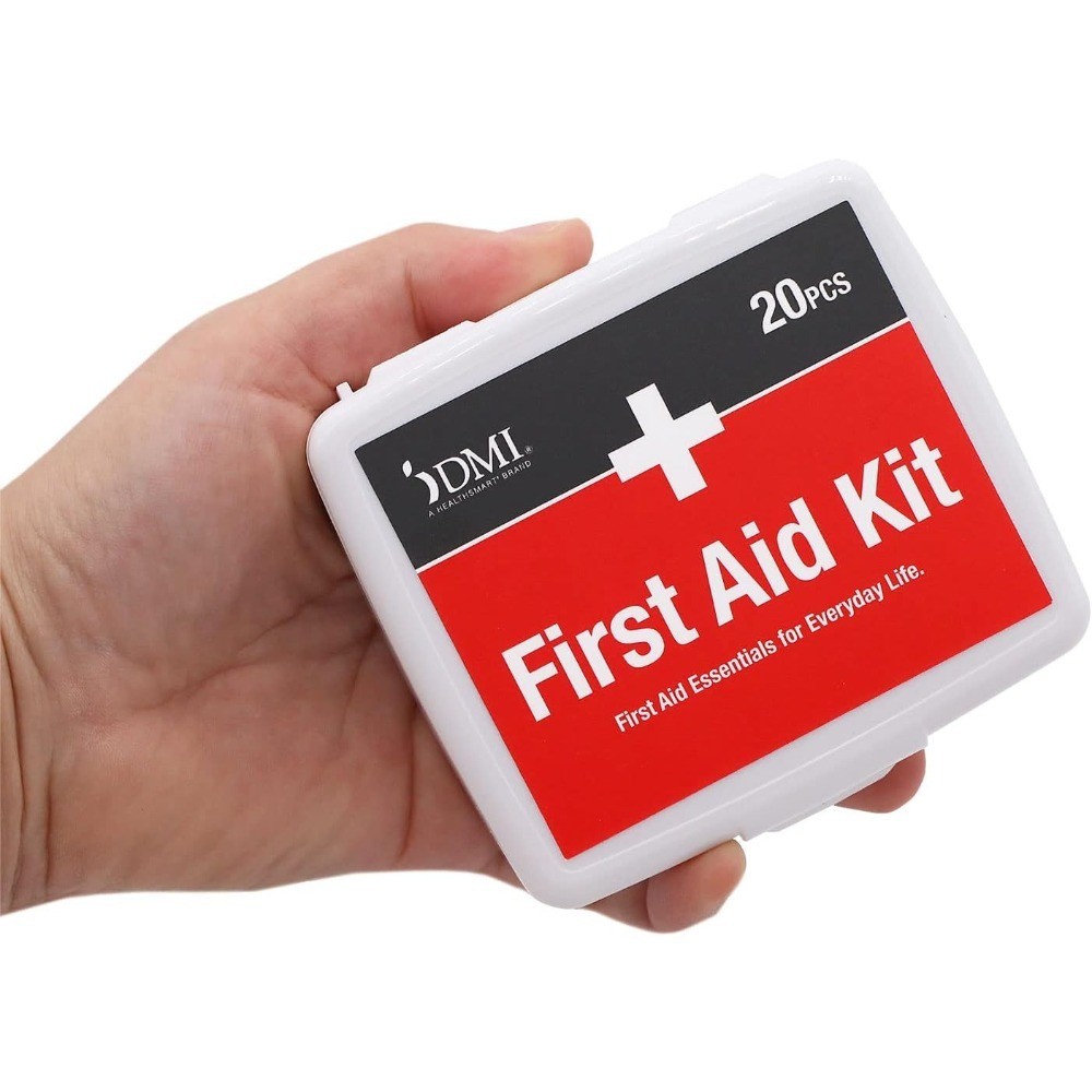 Mini 20-Piece First Aid Kit Compact Portable for Minor Cuts Scrapes