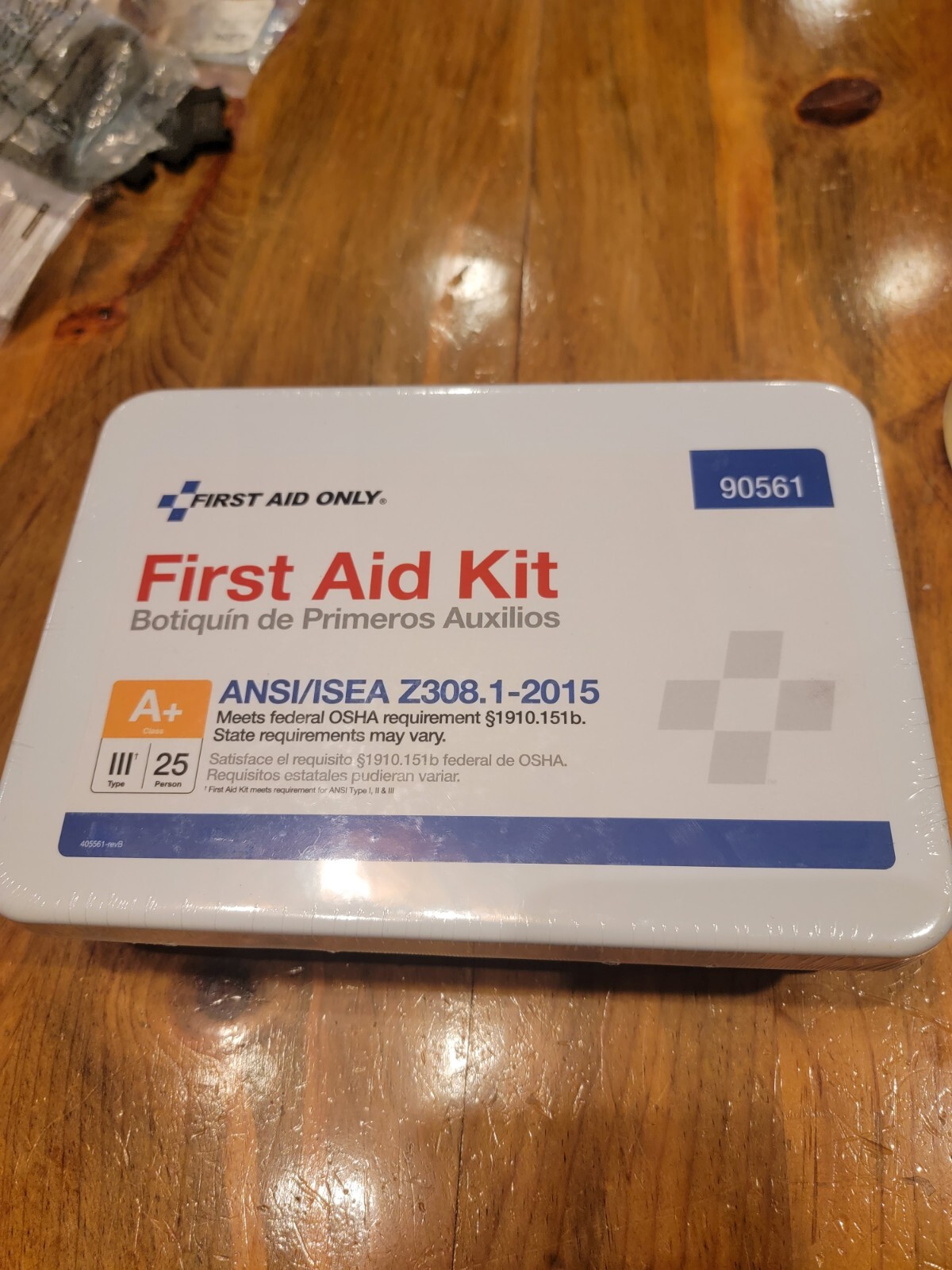 First Aid Kit 90561 ANSI/ISEA Z308.1-2015 EXP Date 9/30/23. UNOPENED NEW