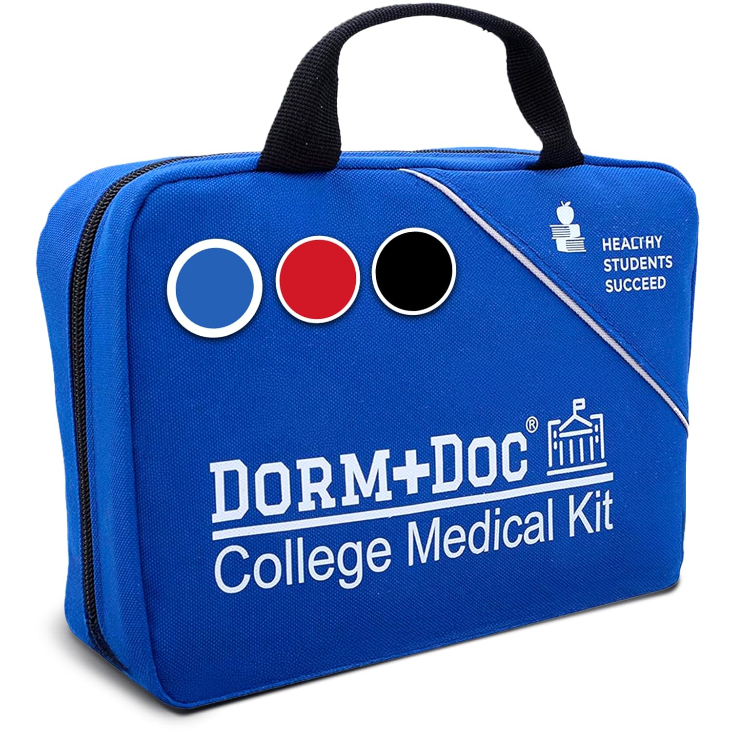 College First Aid Kit – Compact Emergency Medical Kit for Dorm Rooms, School,…