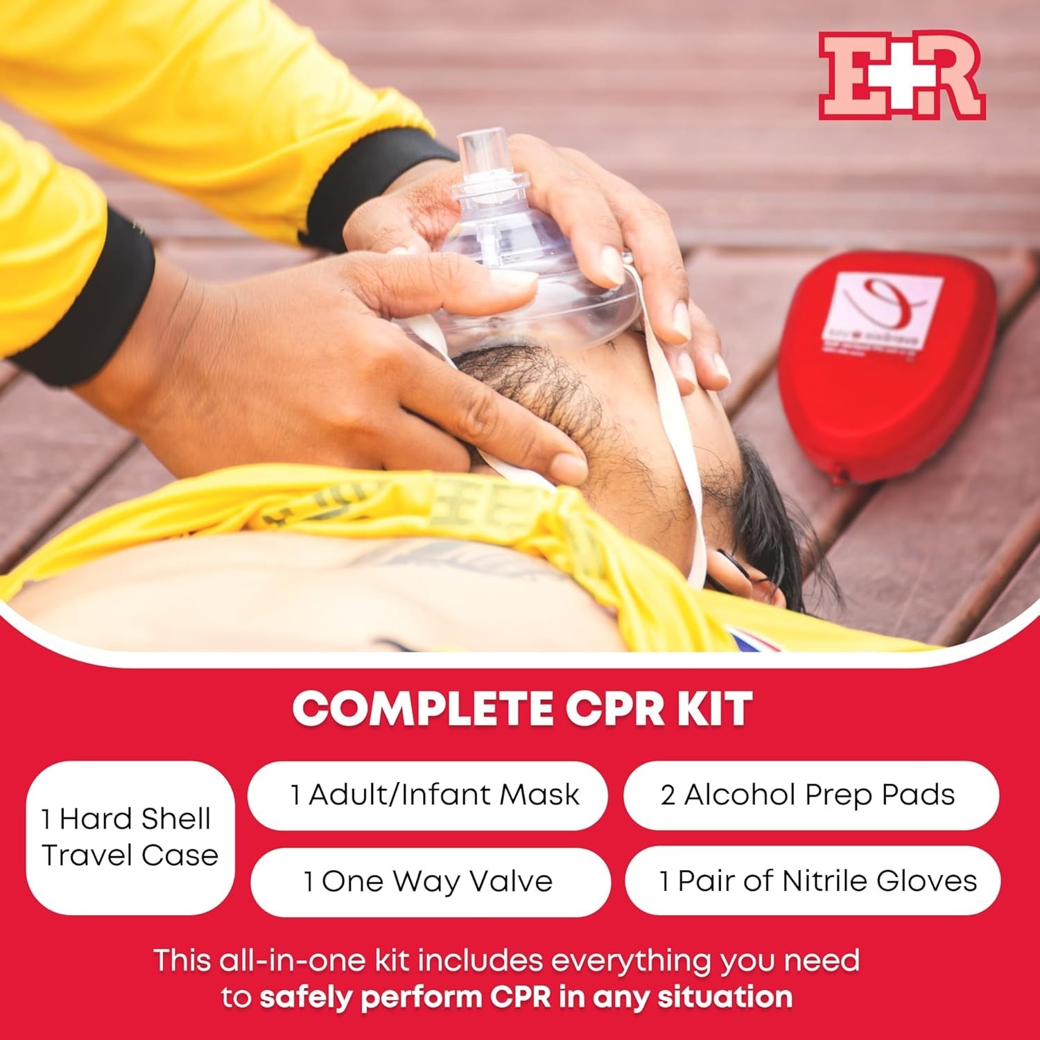 Portable CPR Rescue Mask Kit – Essential for Emergency Preparedness & Training