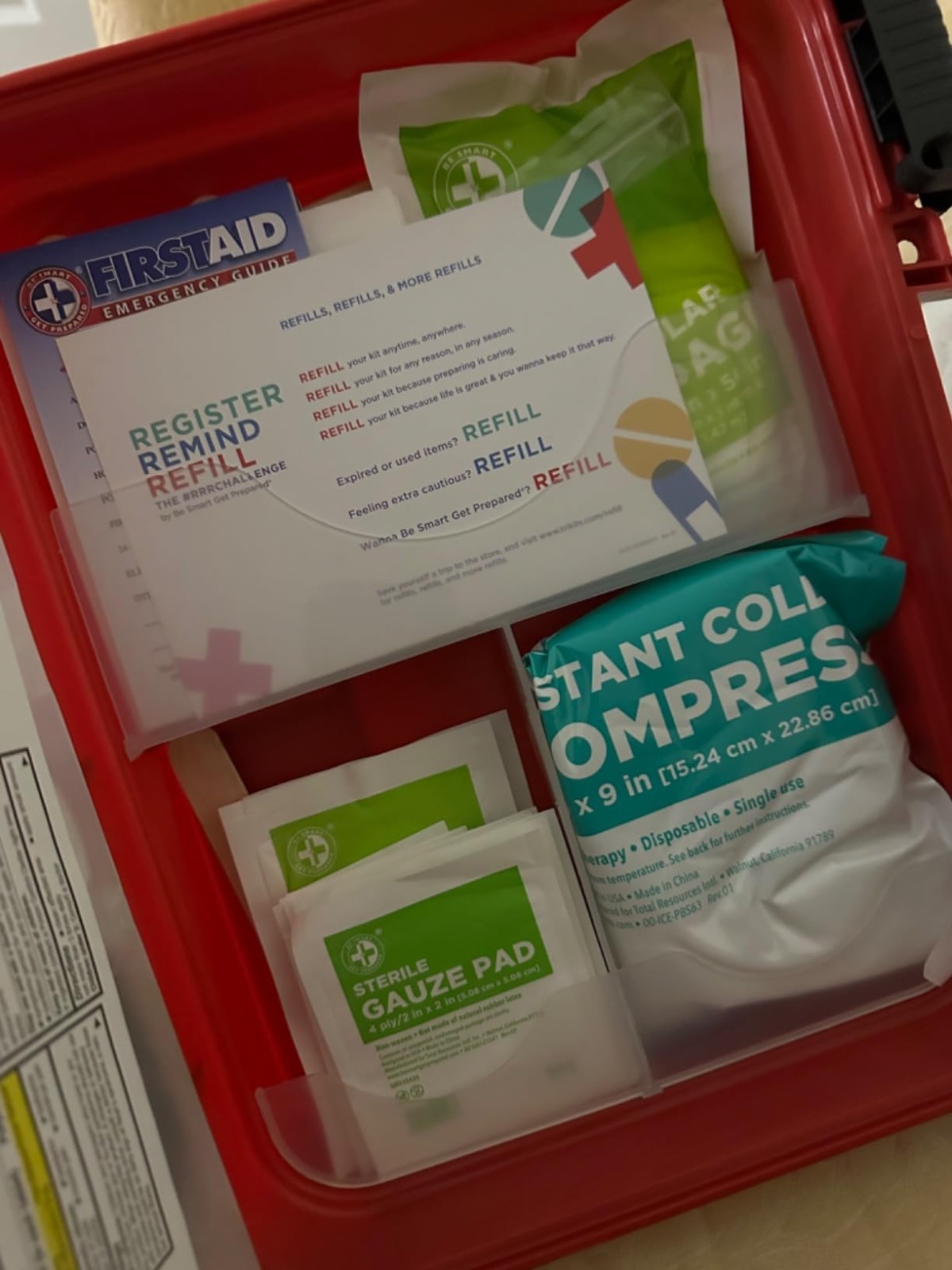All-in-One First Aid Kit – 326 Items in Red Case Exceeding Safety Standards