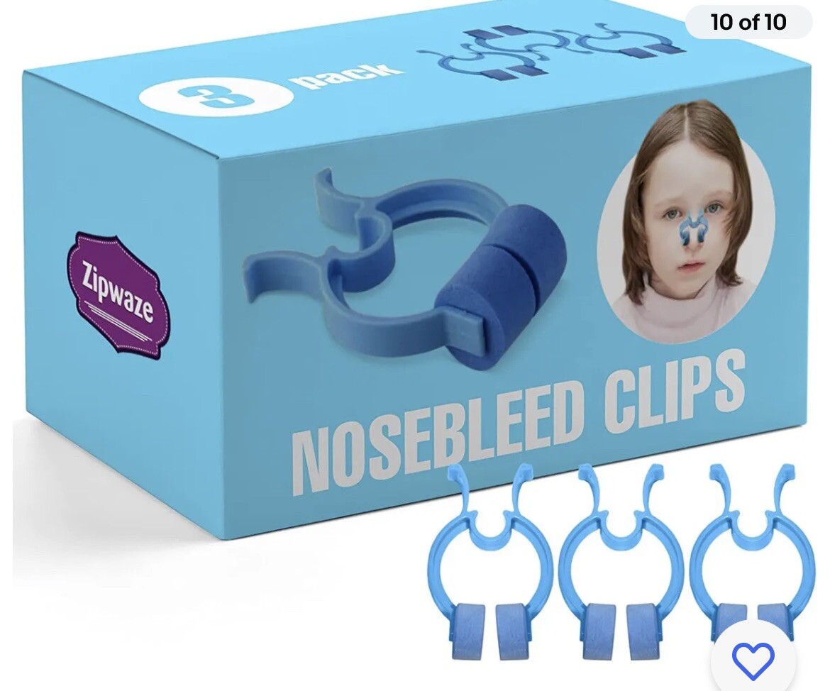Zipwaze Stop Nosebleeds Epistaxis Clips Nose Bleed Stopper Nasal Clip (12 Boxes)