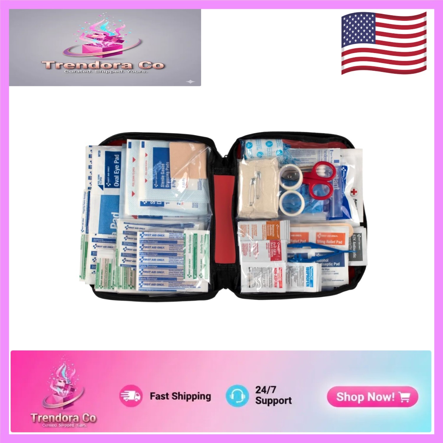 Comprehensive 313-Piece First Aid Kit for Home & Travel – Stay Prepared Anywhere