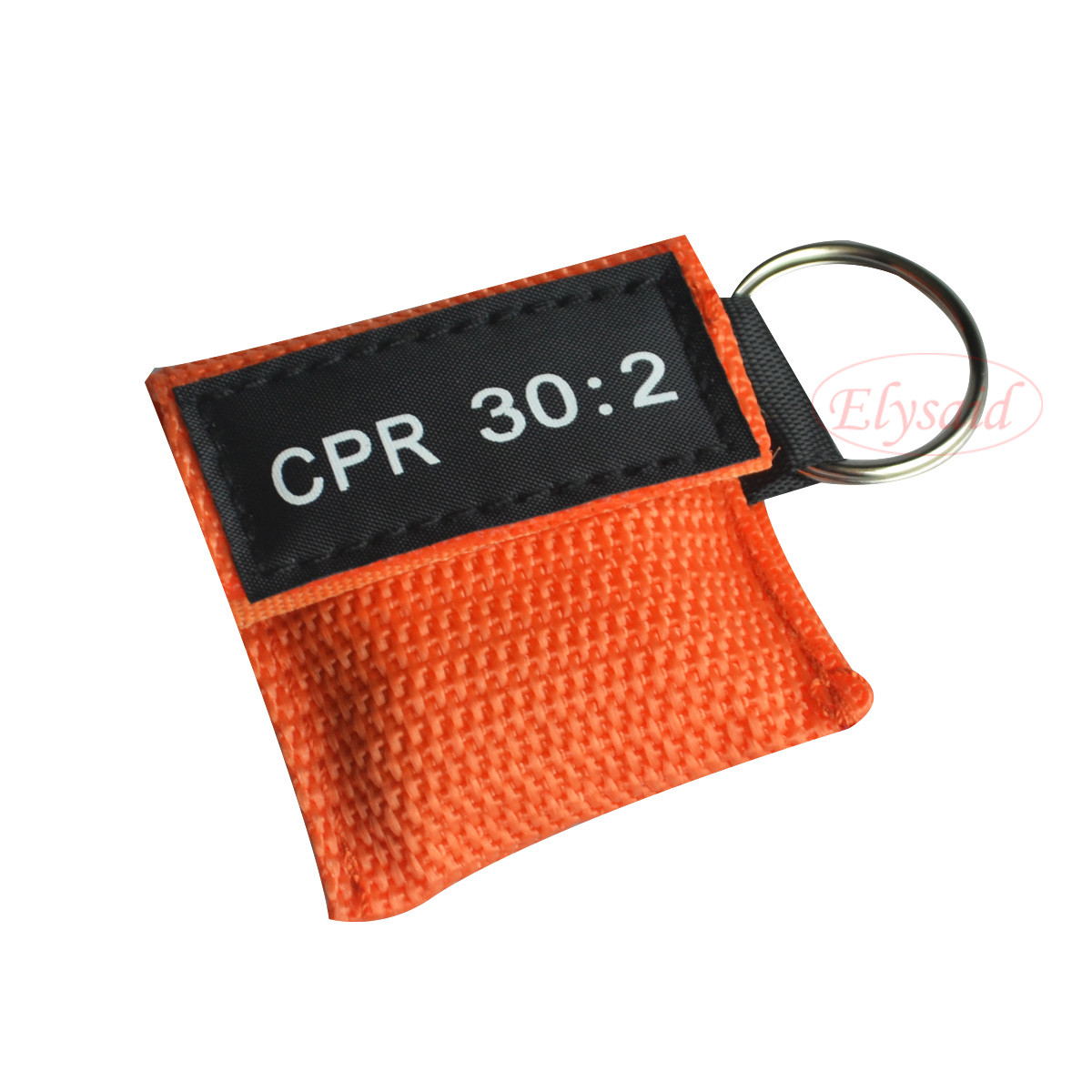 100Pcs/lot Cpr Mask With KeyRing Cpr Face Shield For AED Training CPR 30:2 Orang