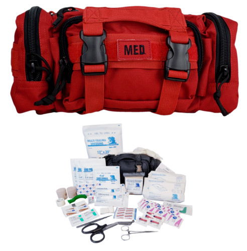 ELITE FIRST AID Rapid Response Tactical Trauma Kit FULLY STOCKED Medic MOLLE Bag