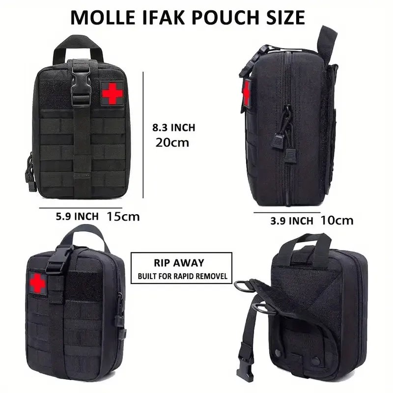 Tactical First Aid Kit Medical EMT Bag Emergency Survival Molle IFAK SOS Pouch