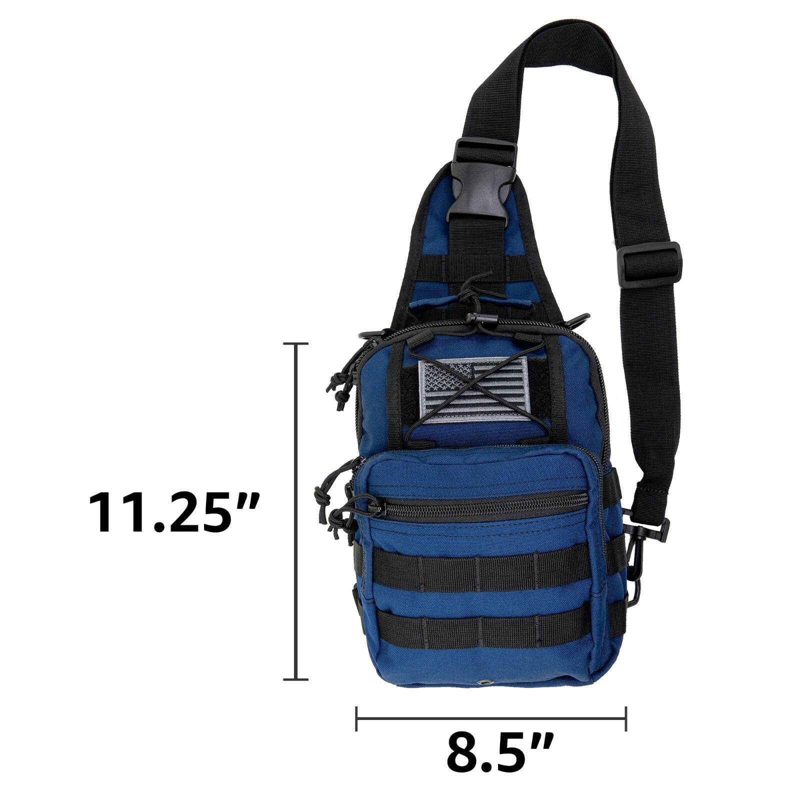 LINE2design First Aid Sling Backpack – EMS Emergency Medical Molle Bag – Navy