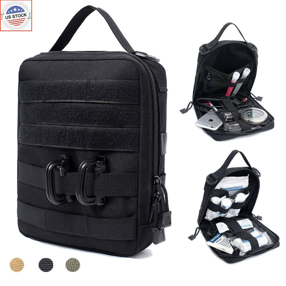 Tactical Molle Pouch First Aid Pouch EDC Utility Tools Bag Attachment Organizer