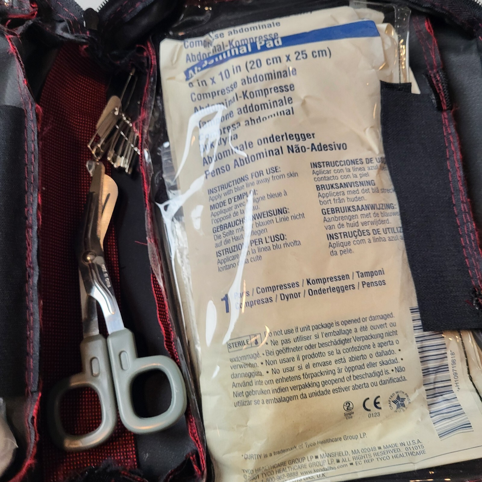 First Aid Kit Travel Red Bag KLY
