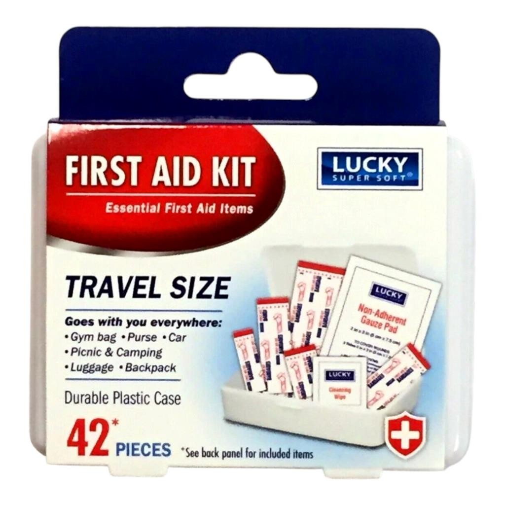 Travel First Aid Kit 42pc Compact Emergency Medical Set Bulk 2 6 12 Pack AU