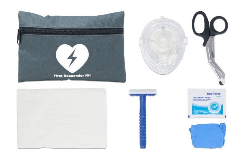 First Responder Emergency Kit – Grey | Compact CPR & Trauma Essentials | New