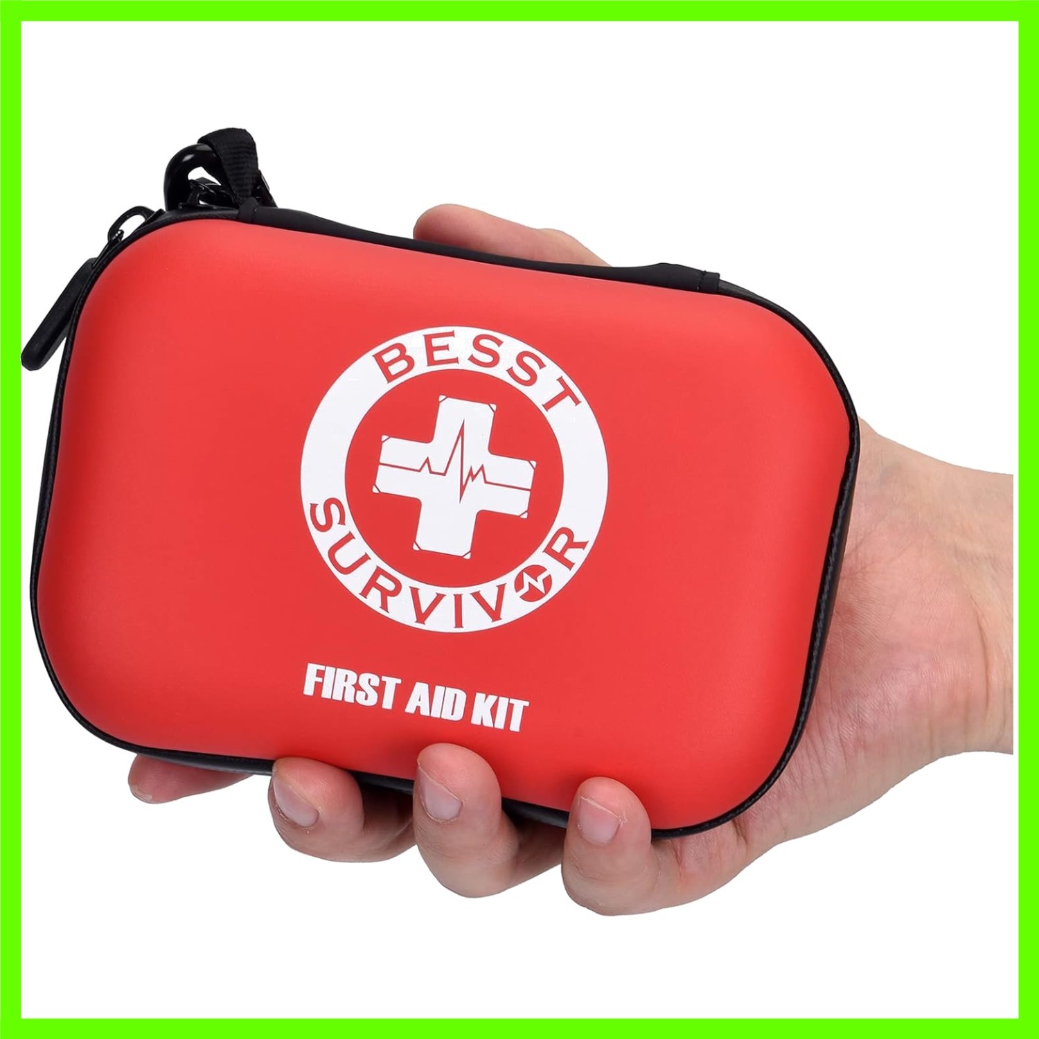 Mini First Aid Kit -Small Waterproof Hard Shell Medical Kit with Compartments…