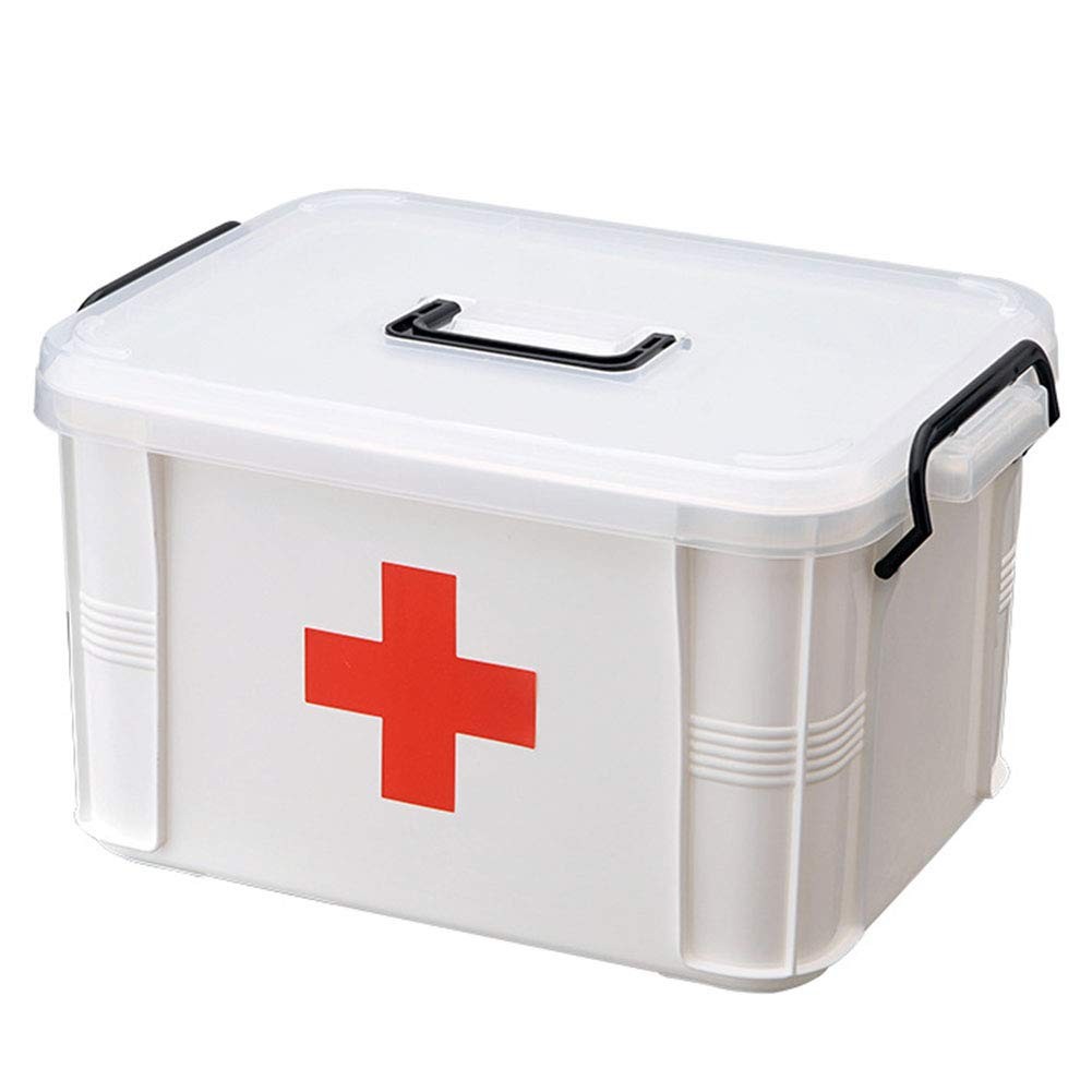 First Aid Kit, Portable Storage Boxes with Carry Handle Storage Case Box for …