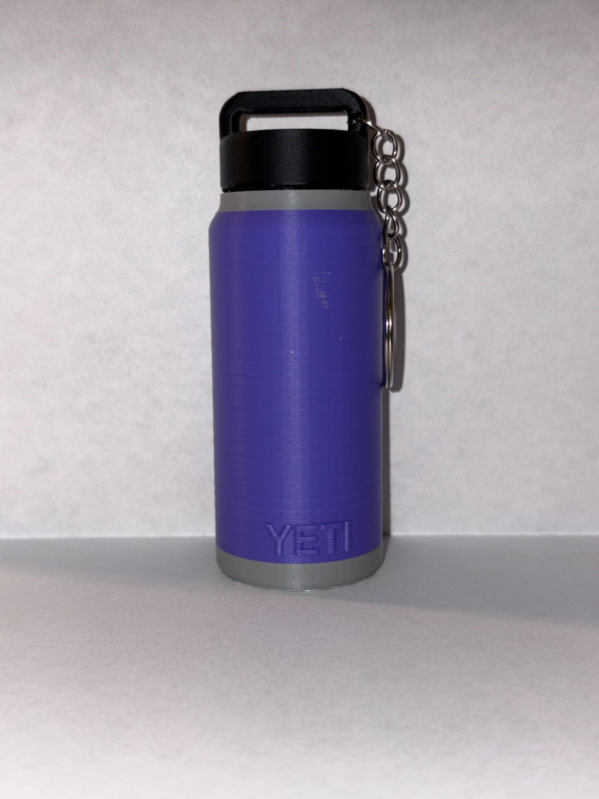 YETI Lip Balm Holder Keychain Twist Cap Key Ring Solid Multicolor 3.8in