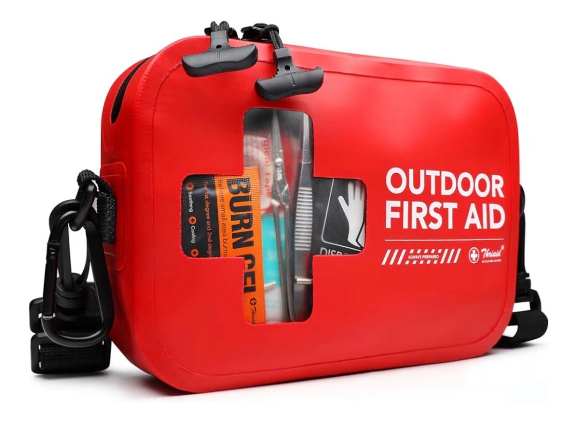 152 PCS Waterproof First Aid Kit, Portable Small Boat Dry Bag Bug Out Bags, Emer