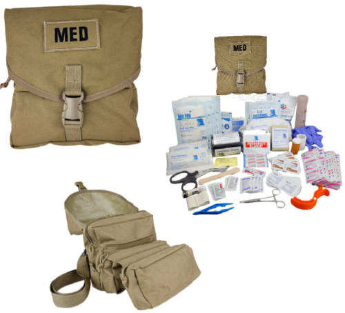ELITE FIRST AID Corpsman M3 Medic Bag STOCKED Trauma Kit Military Survival